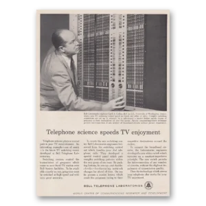 1957 Bell Telephone Print Ad | Science Speeds