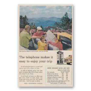 1957 Bell Telephone Print Ad | Enjoy Your Trip