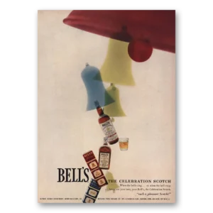 1957 Bells Whisky Print Ad | Celebration Scotch