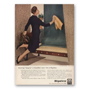 1957 Bigelow Carpet Print Ad | Beautiful Room