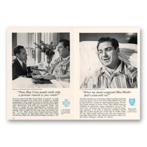 1957 Blue Cross Insurance Print Ad | Personal Interest