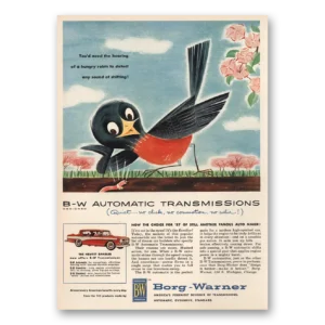 1957 Borg-Warner Print Ad | Hungry Robin