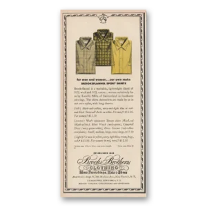 1957 Brooks Brothers Print Ad | Brooksflannel