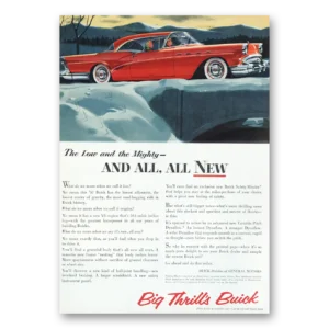 1957 Buick Print Ad | Low And The Mighty