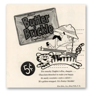 1957 Butter Brickle Print Ad | Crunchy