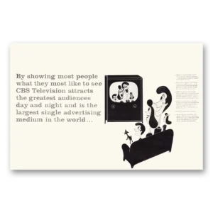 1957 CBS Print Ad | Most People