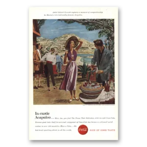 1957 Coca Cola Print Ad | Exotic Acapulco