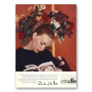 1957 Charles of the Ritz Cosmetics Print Ad | Beauty