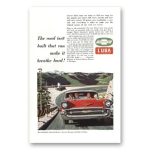 1957 Chevrolet Print Ad | Breathe Hard