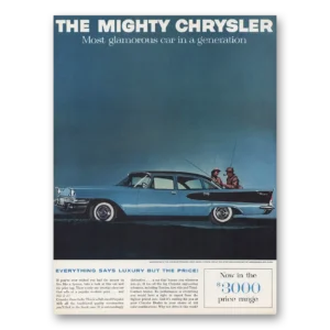 1957 Chrysler Windsor Print Ad | Glamorous Car