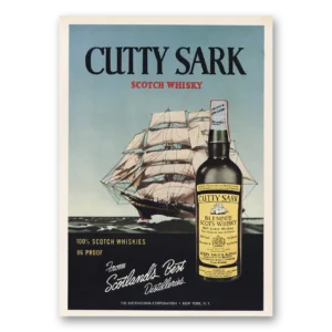 1957 Cutty Sark Print Ad | Best Distilleries