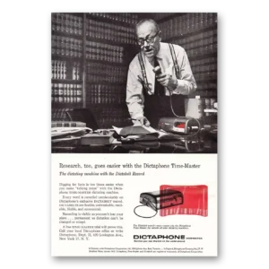 1957 Dictaphone Print Ad | Time Master