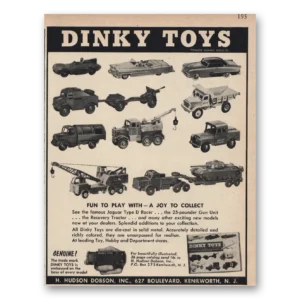 1957 Dinky Toys Print Ad | Fun To Play