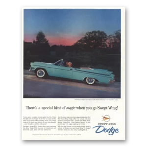 1957 Dodge Swept Wing Print Ad | Special Kind Magic