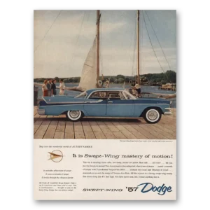 1957 Dodge Swept Wing Print Ad | Swept Wing