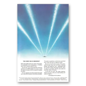 1957 Douglas DC8 Print Ad | Blue Highway