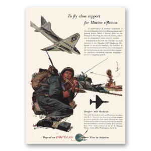 1957 Douglas Print Ad | Marine Riflemen