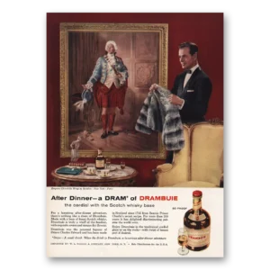 1957 Drambuie Print Ad | After Dinner