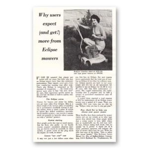 1957 Eclipse Mowers Print Ad | Get More