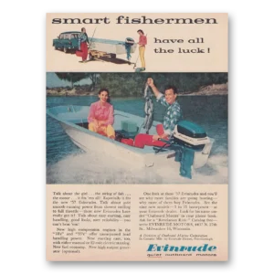 1957 Evinrude Print Ad | Smart Fishermen