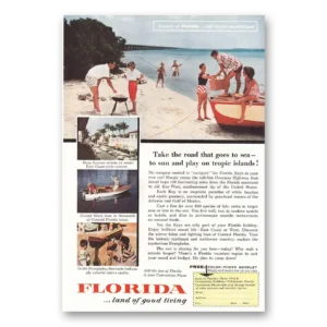 1957 Florida Print Ad | Florida Keys