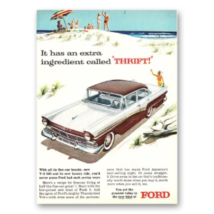 1957 Ford Print Ad | Extra Ingredient