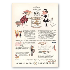 1957 General Foods Print Ad | Discreet Marriage
