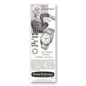 1957 Girard Perregaux Print Ad | 39 Jewels