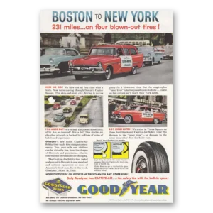 1957 Goodyear Tires Print Ad | 231 Miles