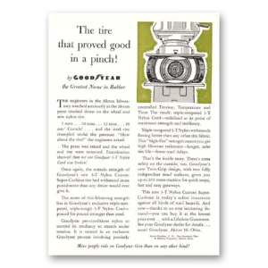 1957 Goodyear Tires Print Ad | Tire Proved