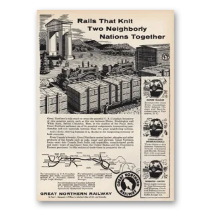 1957 Great Northern Railway Print Ad | Rails That Knit