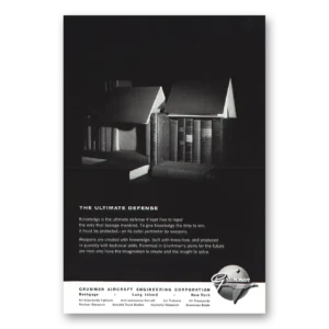 1957 Grumman Print Ad | Ultimate Defense