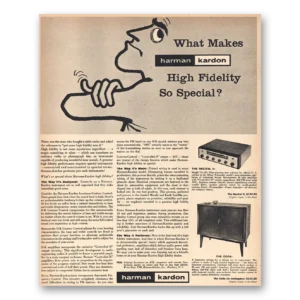 1957 Harman Kardon Print Ad | What Makes High Fidelity So Special