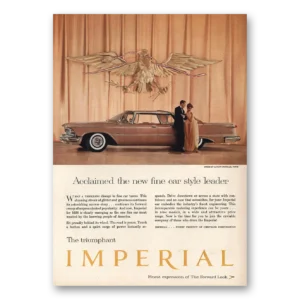 1957 Chrysler Imperial Print Ad | Style Leader