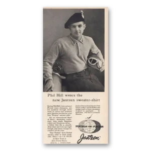 1957 Jantzen Print Ad | Phil Hill