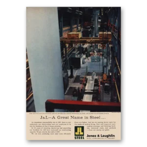 1957 J & L Steel Print Ad | Great Name