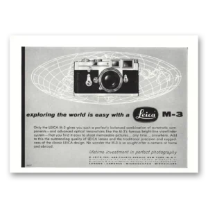 1957 Leica Cameras Print Ad | Exploring World