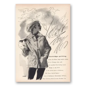 1957 Lord & Taylor Print Ad | White Stag