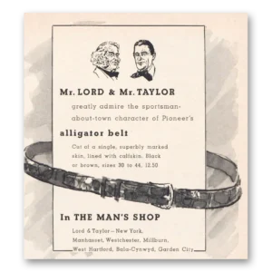 1957 Lord & Taylor Print Ad | Mr Lord Mr Taylor