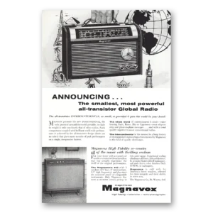 1957 Magnavox Global Radio Print Ad | Global Radio