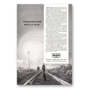 1957 Socony Mobil Oil Print Ad | Trackwalker