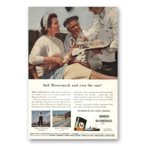 1957 Moore McCormack Lines Print Ad | Sail Mooremack