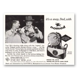 1957 Nomad Camera Print Ad | Snap Dad