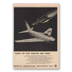 1957 North American Aviation Print Ad | Navys Air Arm