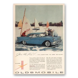 1957 Oldsmobile Print Ad | Get In The Fun 88
