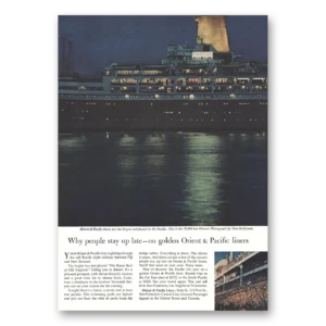 1959 Orient & Pacific Lines Print Ad | Orsova