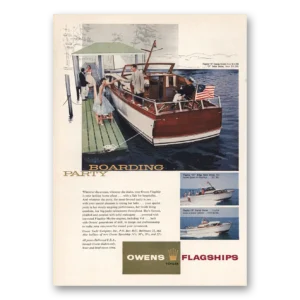 1957 Owens Yacht Company Print Ad | Boarding Party