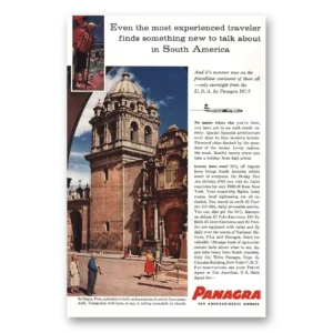 1957 Panagra Print Ad | Cuzco Peru