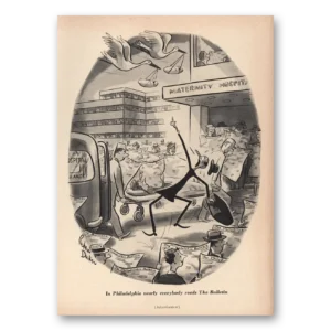 1957 Philadelphia Bulletin Print Ad | Maternity Hospital