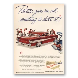 1957 Pontiac Print Ad | Something To Shoot At